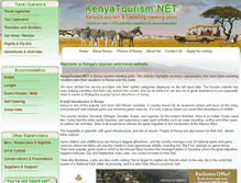 Tablet Screenshot of kenyatourism.net